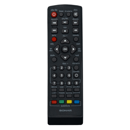 กล่องรับสัญญาณดิจิตอลทีวี  SONAR รุ่น HD-T2F11  รองรับ HDMI FullHD สายAV_8